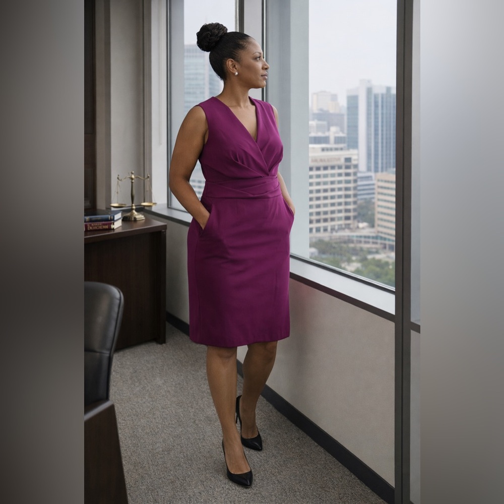 Classiques Entier Magenta Midi Dress